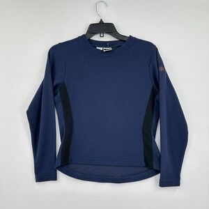 Vtg The North Face Sweatshirt Womens XS Blue Black Outdoor Hiking Camping Winter